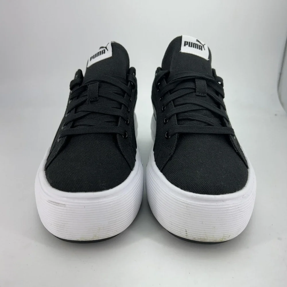 PUMA Kaia 2.0 CV Shoes Womens Size 8 Black Canvas Platform SoftFoam+ Sneakers - Picture 3 of 15